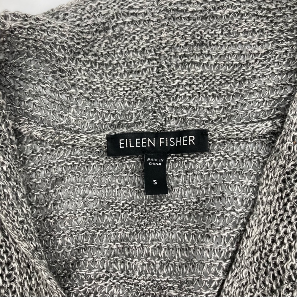 Eileen Fischer silk and Linen Blend Knit Cardigan - Size Small - Picture 4 of 10